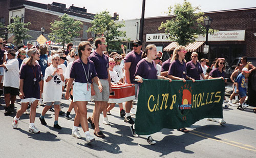 Camp Hollis marches in the Harborfest Parade
